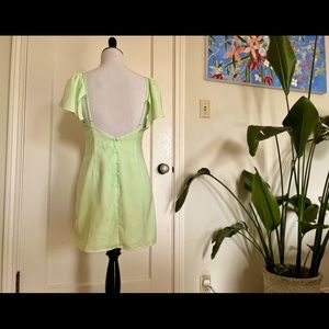 ISALIS beautiful, never work mini mint green dress